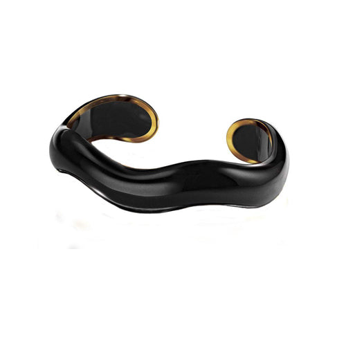 Black Jade Wave Cuff